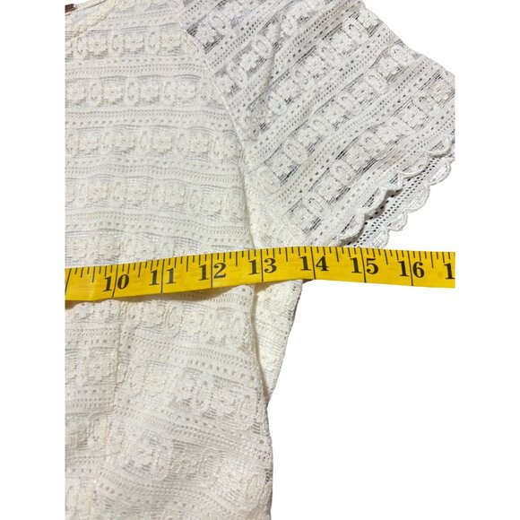 H&M Women’s Lace Mini Dress S – Cottagecore Clean Girl Light Academia Fall Fit - Picture 7 of 8